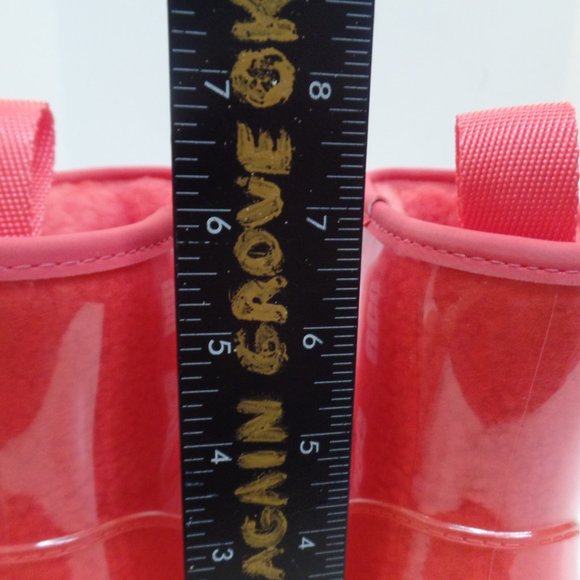 UGG Plush Women's Classic Clear Mini Fashion Boot Lava Flow Sz 9 Brand New - Picture 8 of 15